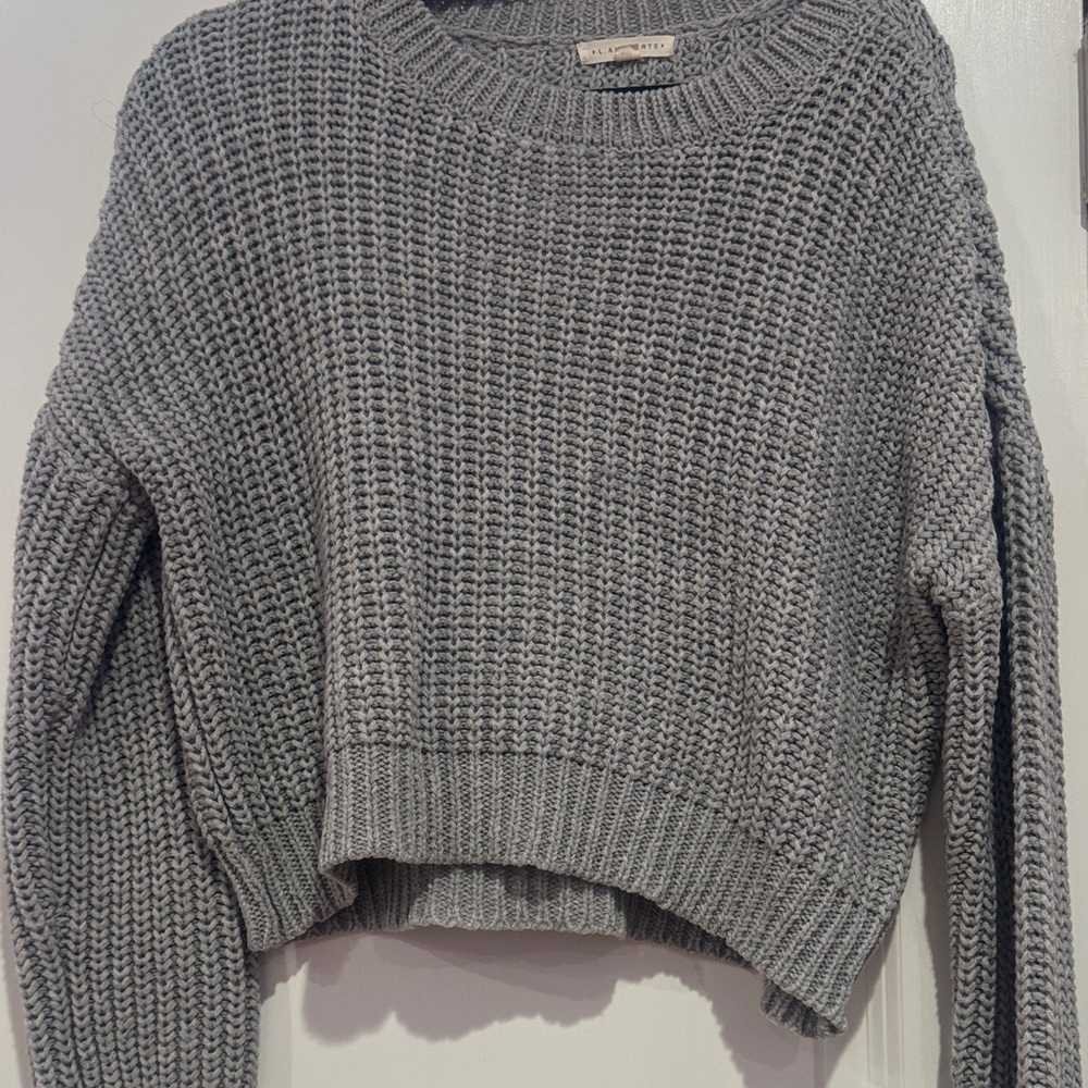 La Hearts Charcoal Knit Women's Sweater